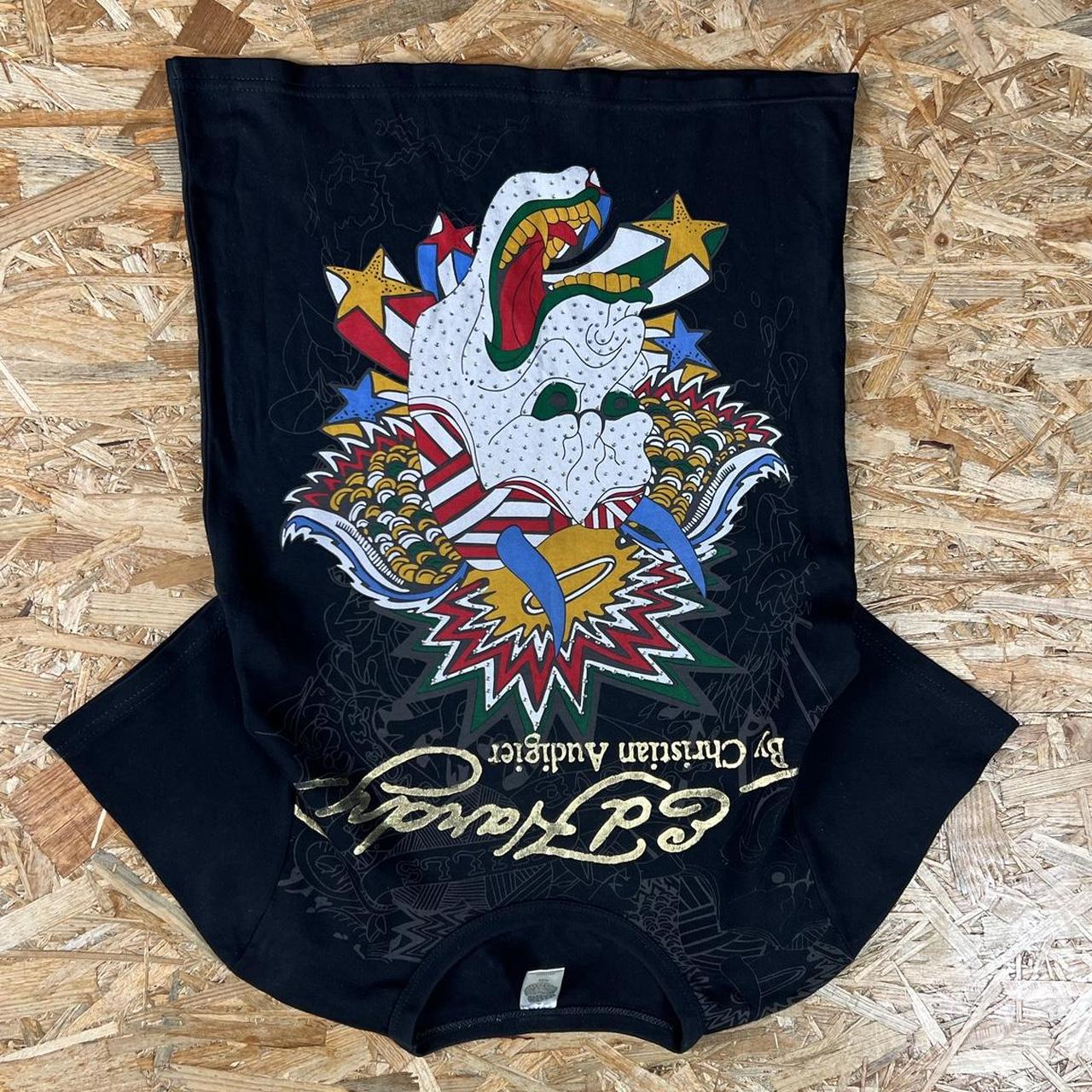 ED HARDY T-SHIRT PRINTED VINTAGE SKATER Y2K 2000S | Depop
