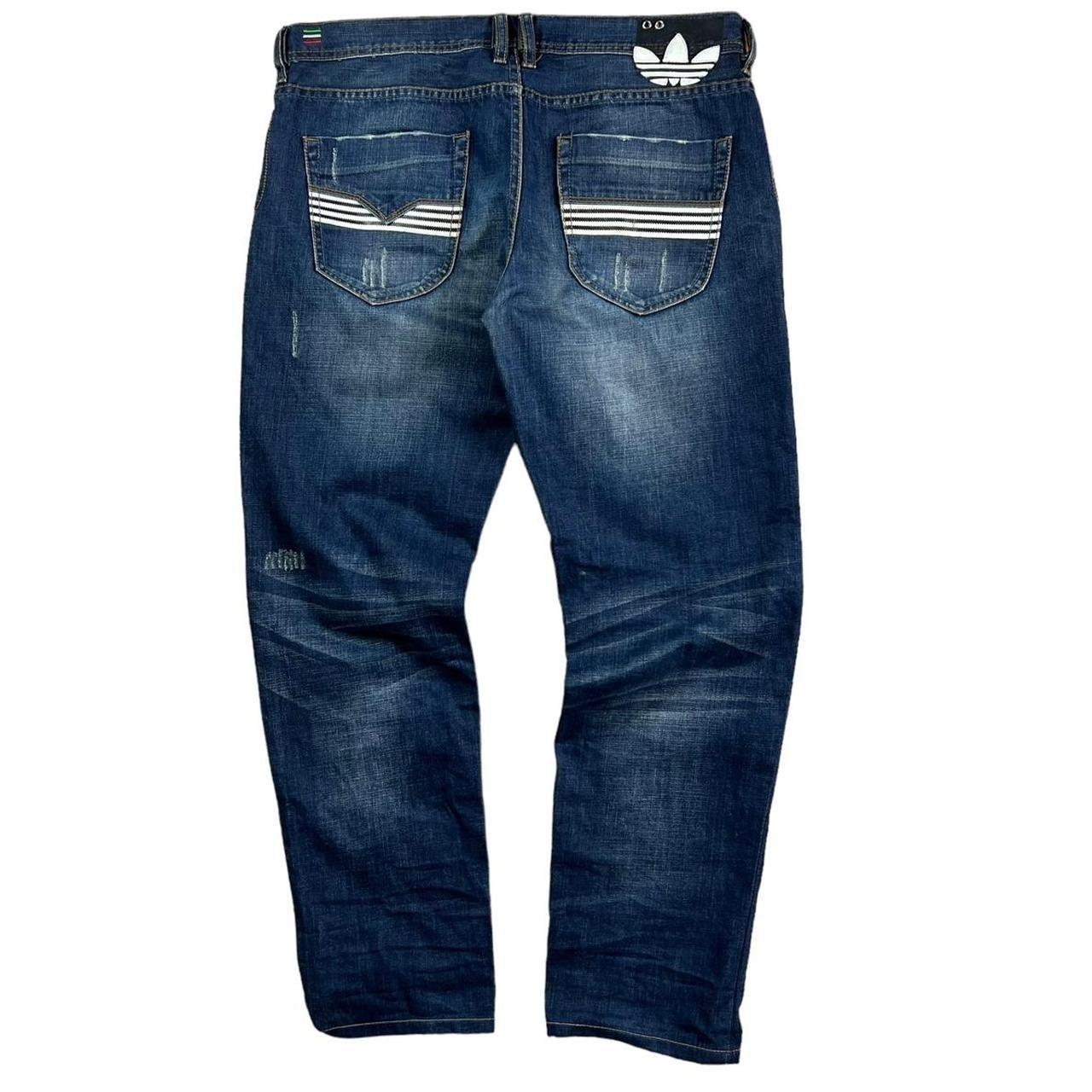 DIESEL × adidas jeans Rare Diesel x adidas Originals -Diesel Kurren Wash Blue