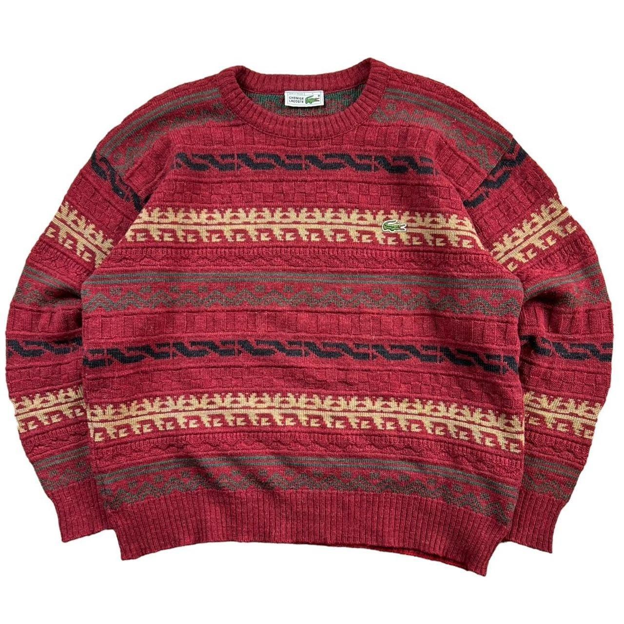 Burgundy lacoste jumper best sale