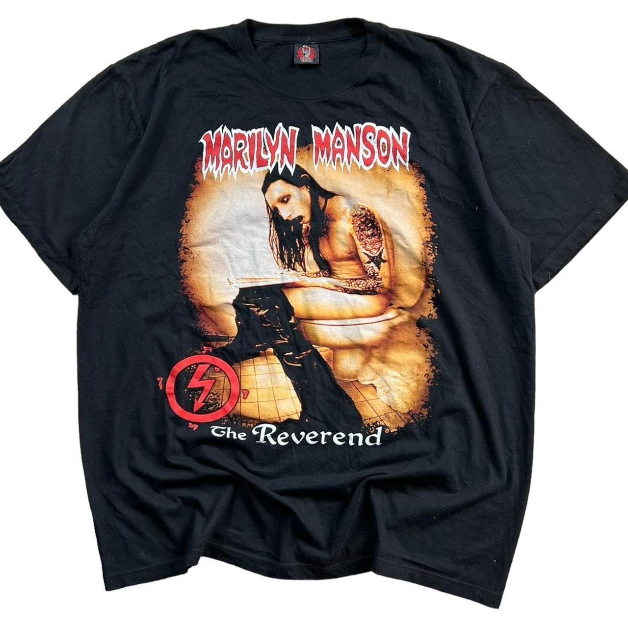 トップス Deadstock MarilynManson vintage band Tee Marilyn Manson - New Vintage Band T shirt - Vintage Band Shirts