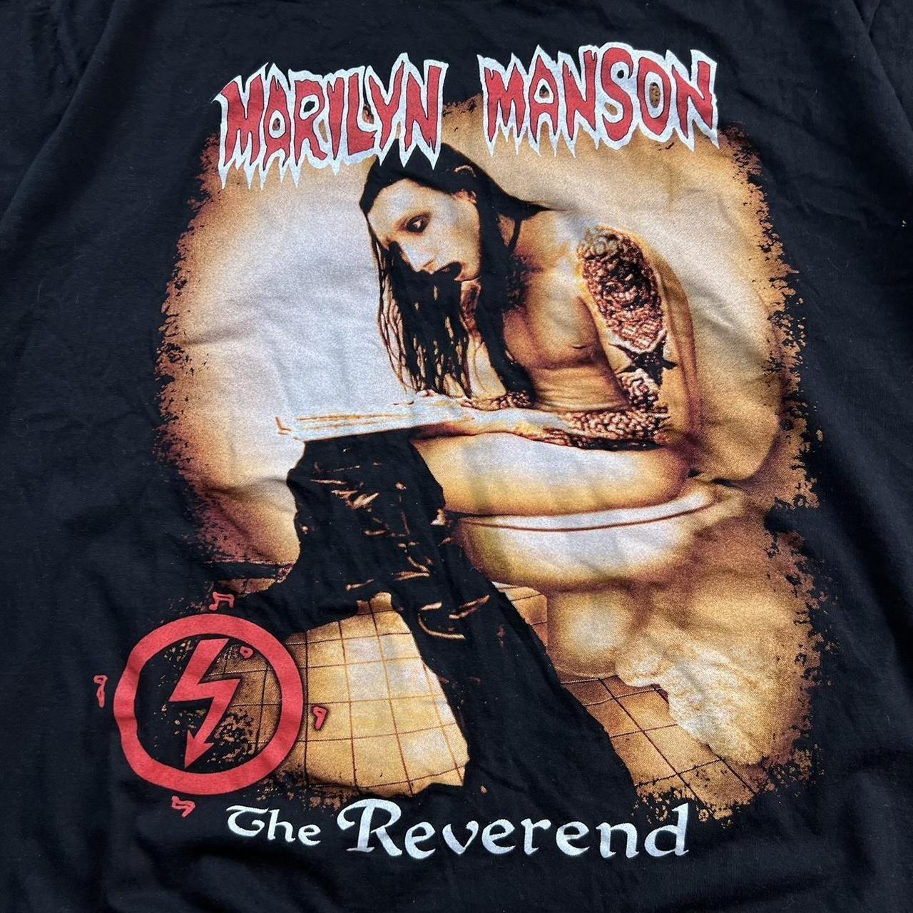 MARILYN MANSON THE REVEREND T-SHIRT BAND GRUNGE GOTH | Depop