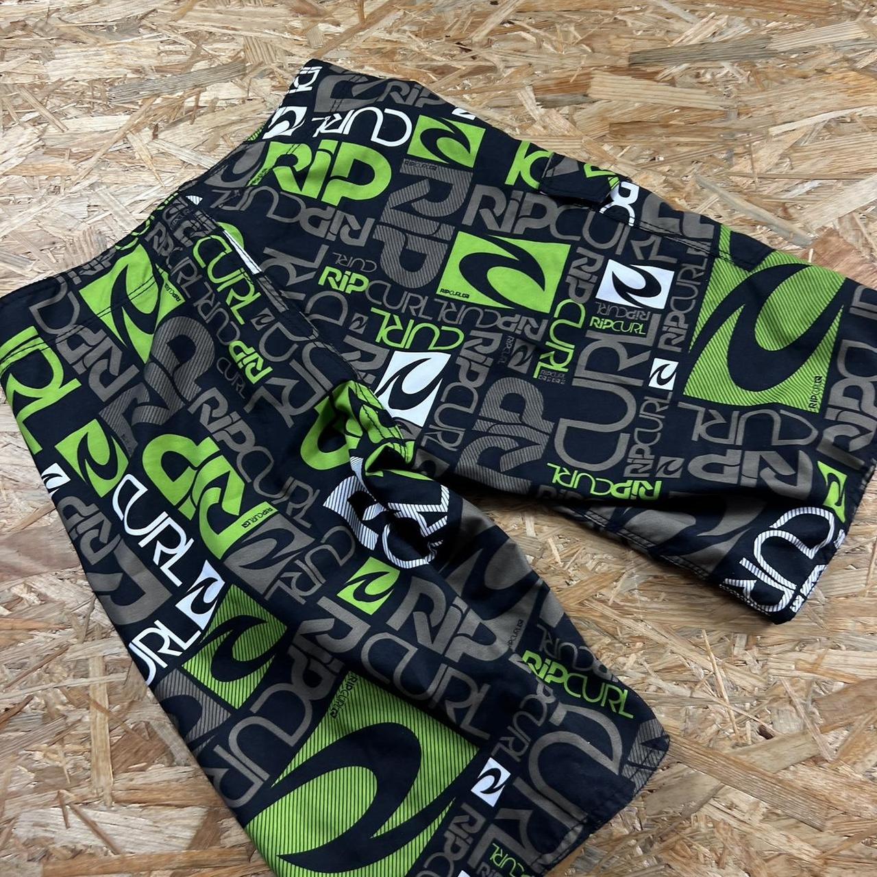 RIPCURL ARCHIVE SKATER SURF SHORTS Y2K STRIPED 2000S | Depop