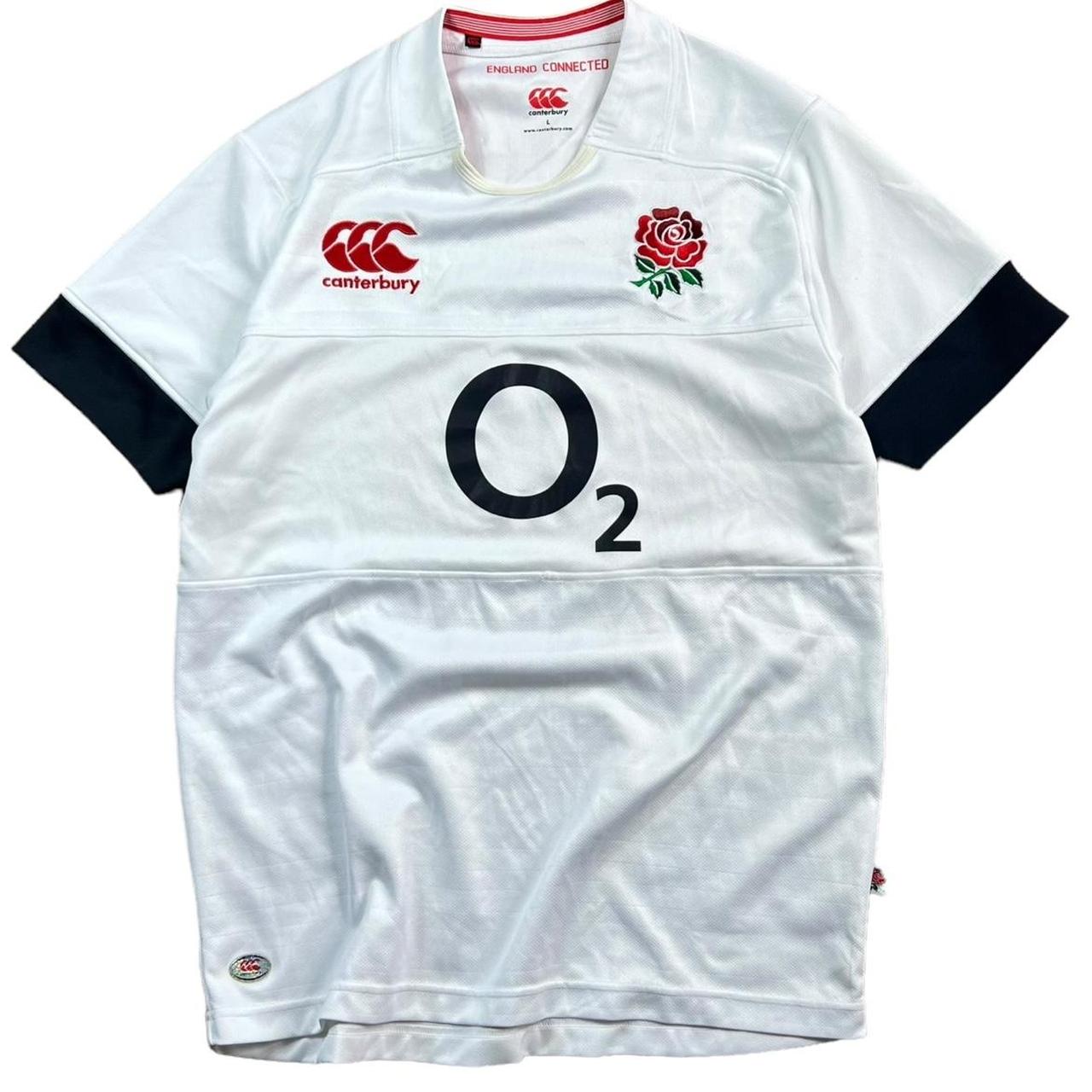O2 CANTERBURY ENGLAND VINTAGE RUGBY JERSEY T-SHIRT | Depop