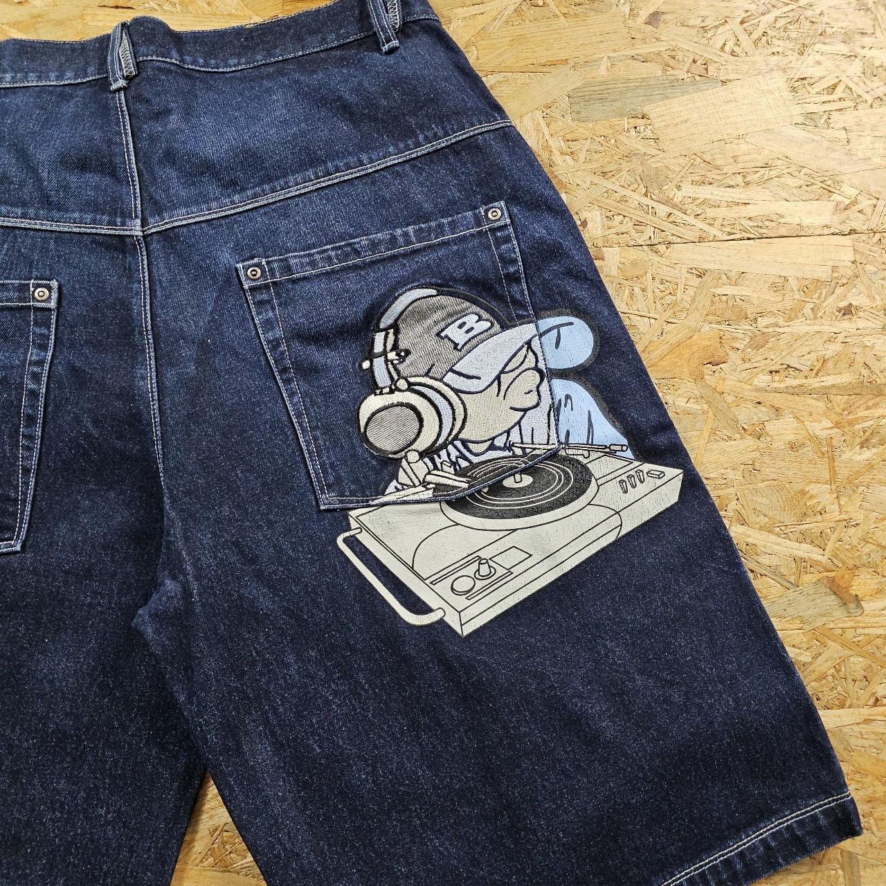 HARD KNOCKS HIPHOP BAGGY JORTS SHORTS DENIM SKATER | Depop