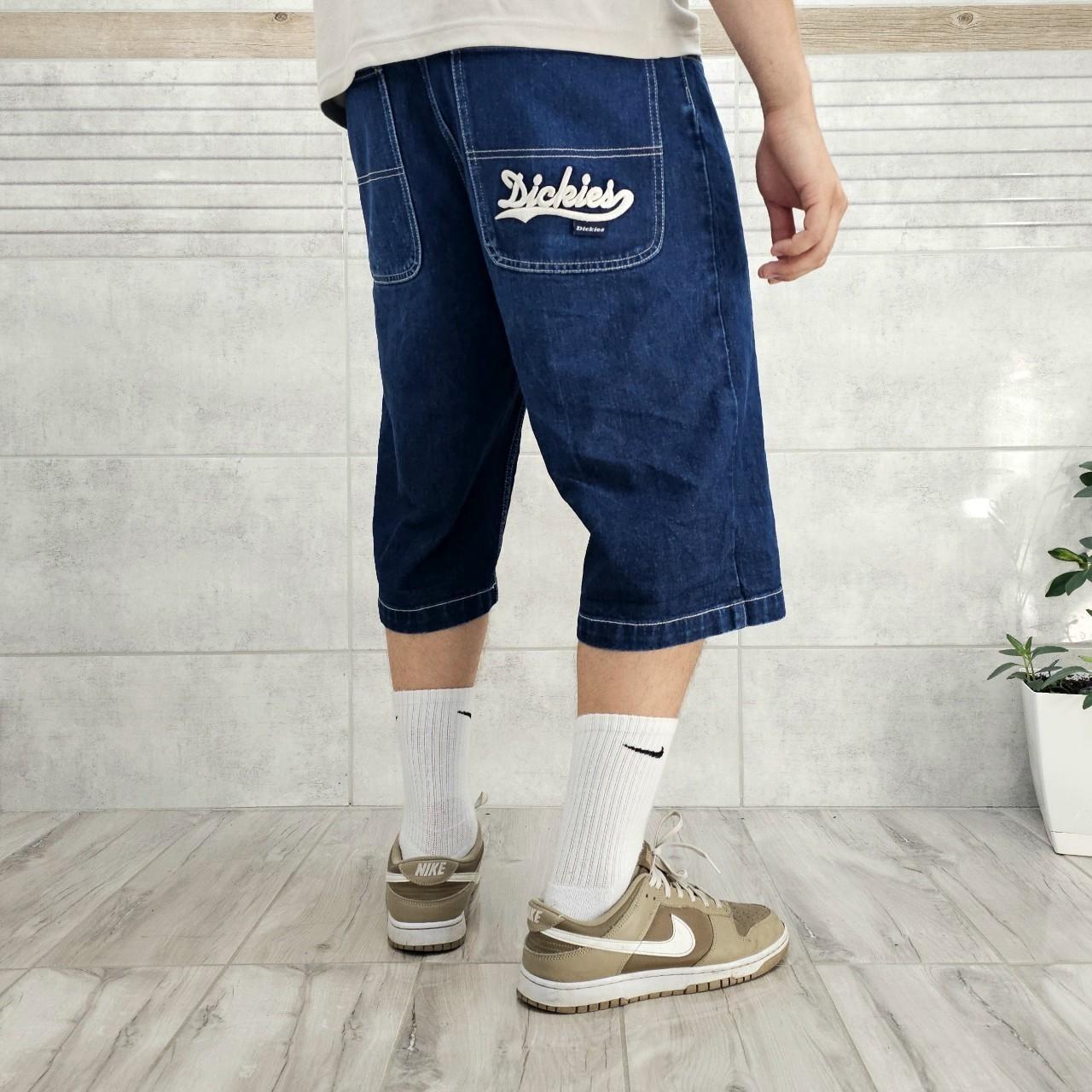 DICKIES EMBROIDERY SHORTS JORTS DENIM BAGGY HIP HOP | Depop