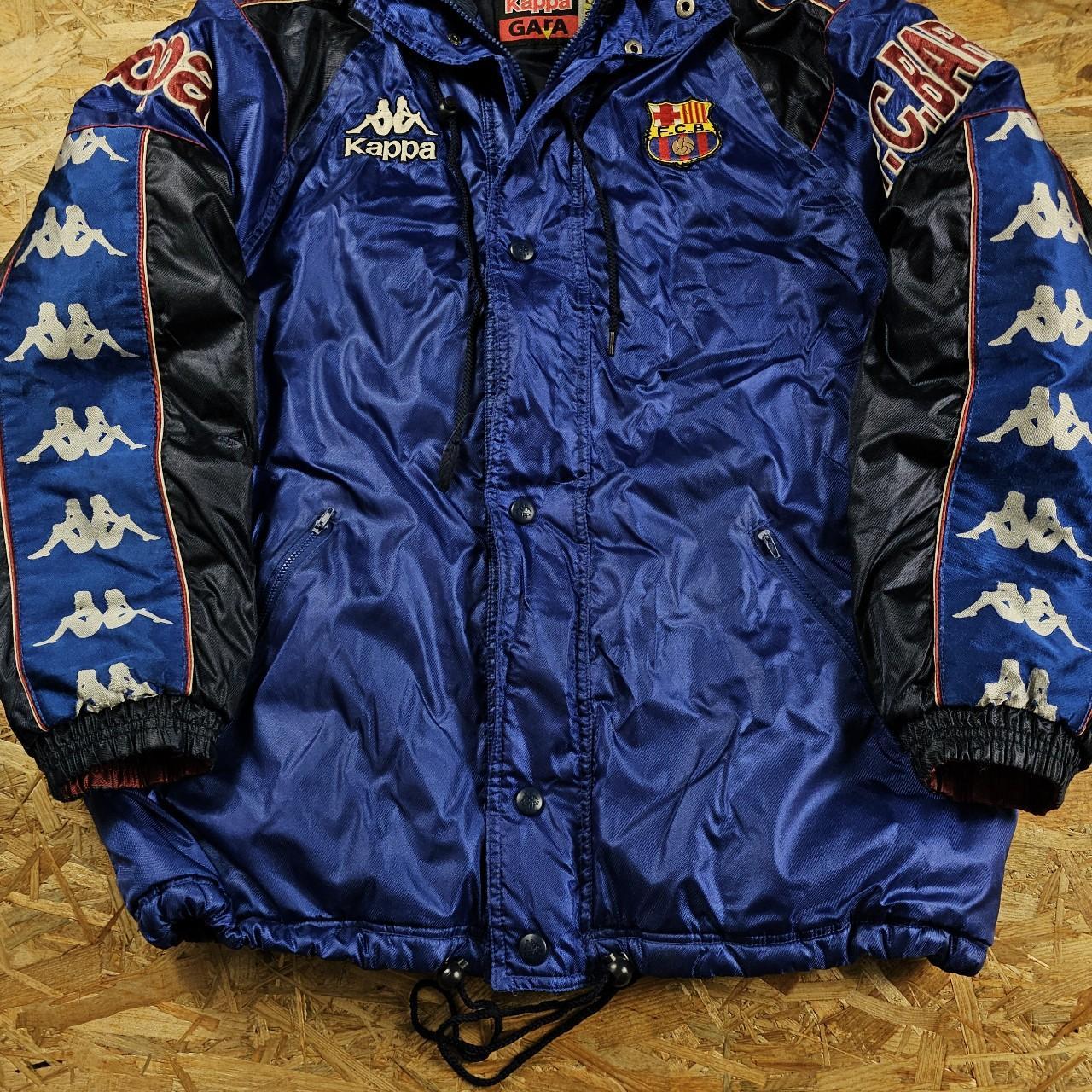 KAPPA FC BARCELONA PADDED PUFFER JACKET VINTAGE | Depop