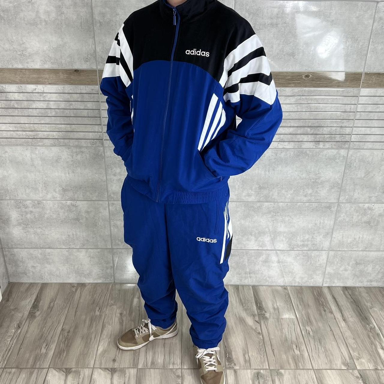 ADIDAS TRACKSUIT JACKET SWEATPANTS Y2K 90S HIPHOP. Depop