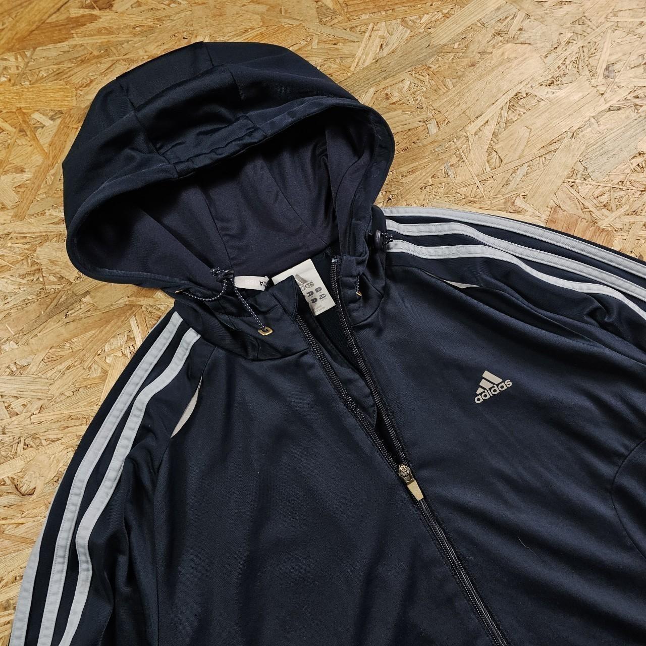 Y2K Vintage Adidas Zip Up Blue Track Hoodie Size XL M6 | eBay