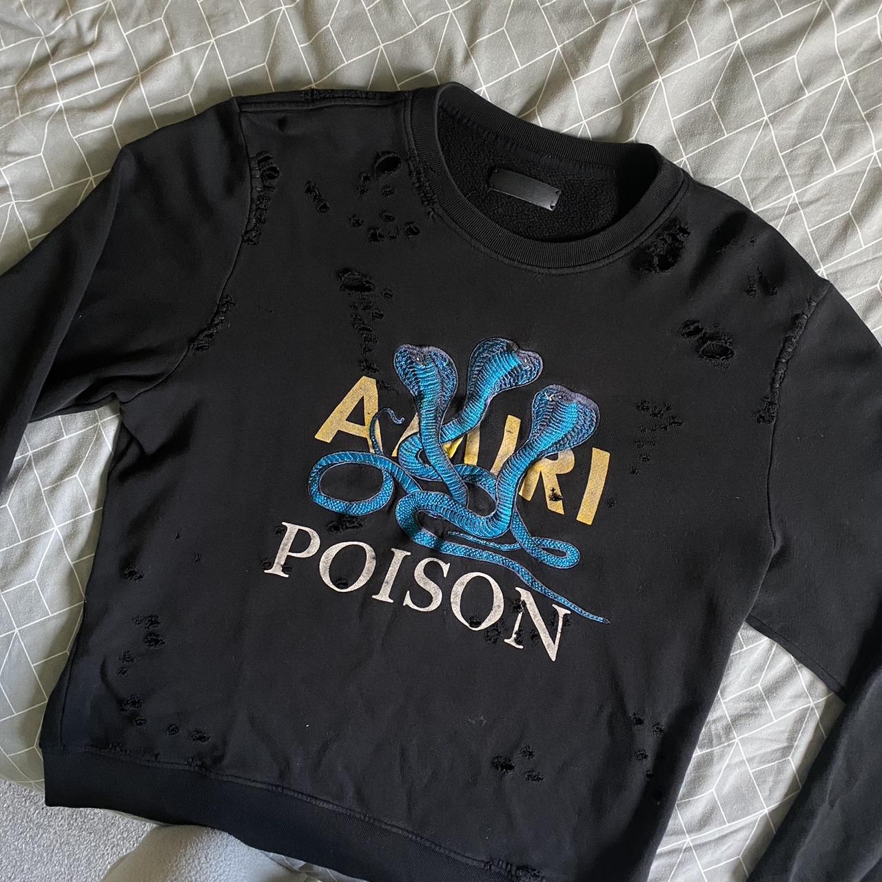 AMIRI Poison Loose Fit Crew Sweatshirt Size