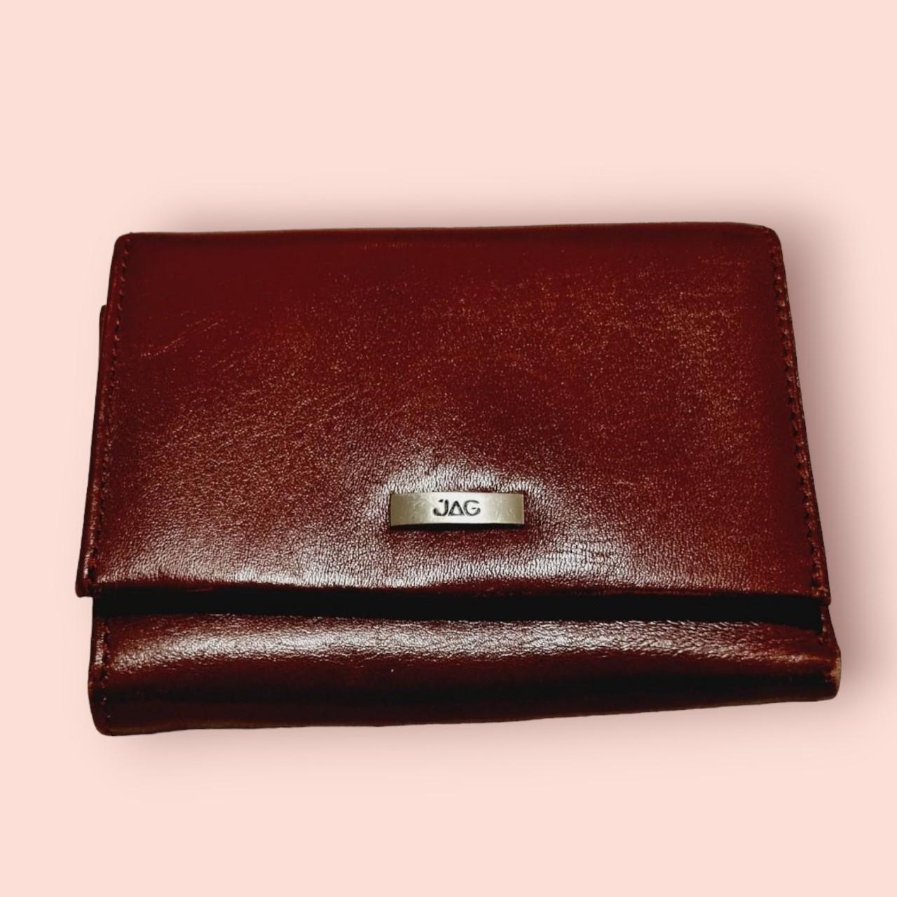 Jag Purse Leather Jag purse in a beautiful burgundy... Depop