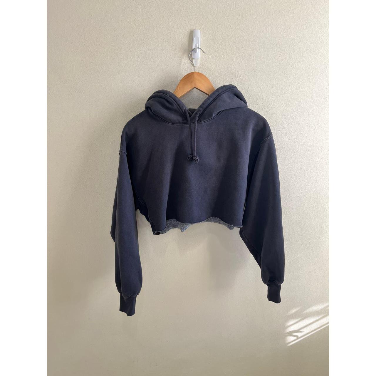 Artizia Tna Gray Cropped Pullover Hoodie Size 1 #tna... - Depop