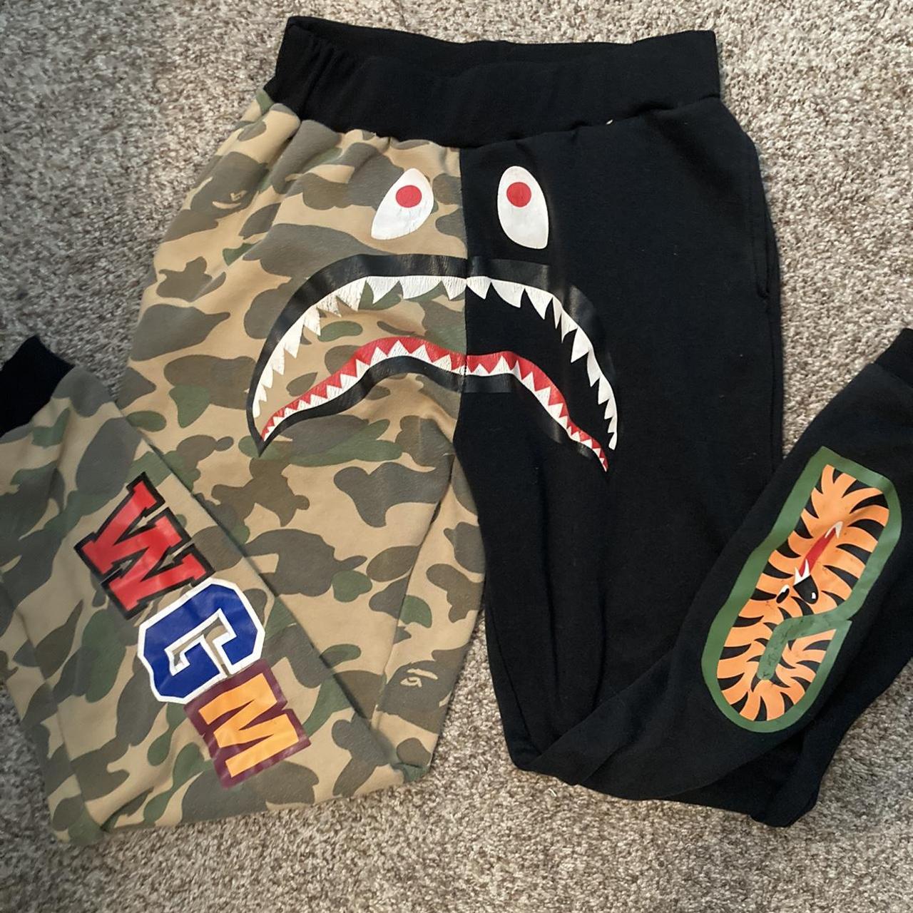 BAPE Women's Black Joggers-tracksuits | Depop