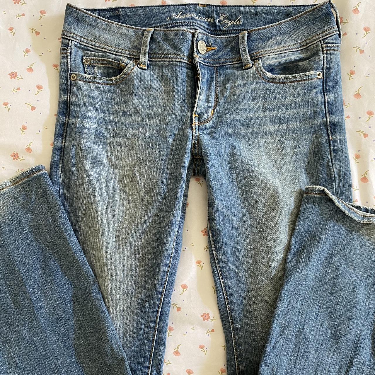 women's low rise light wash jeans