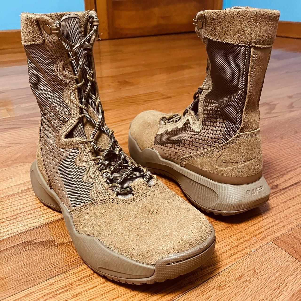 Tan nike boots military online