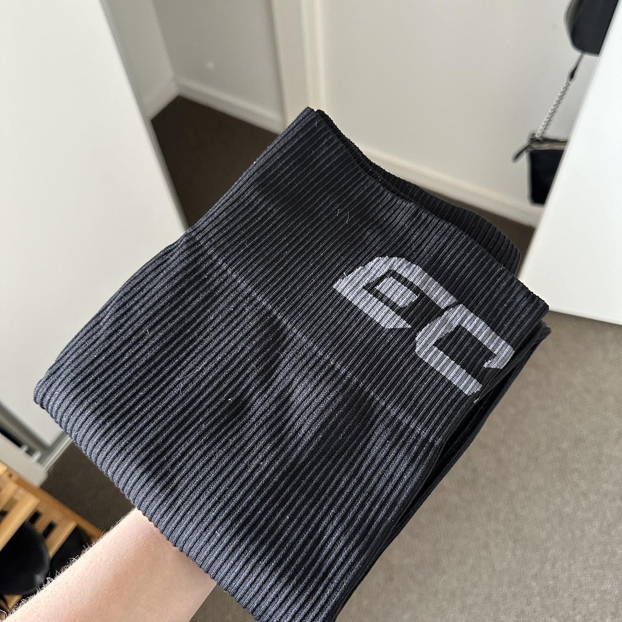 ECHT black full length ribbed leggings. Worn a few... Depop