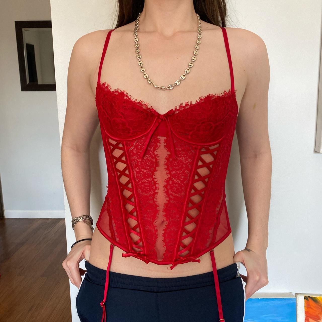 Red corset - Depop