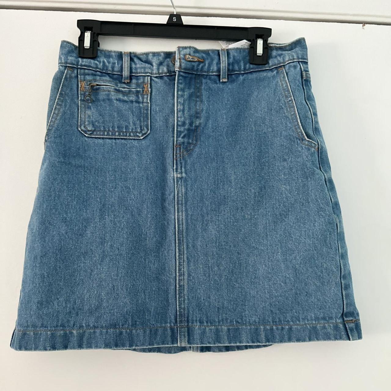 Vintage orange tag Levi’s Denim skirt 30” skirt... - Depop