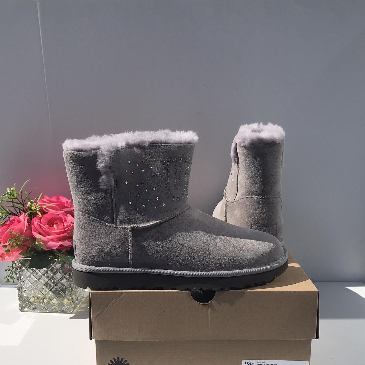 UGG Tania Boots New in a box Check holographic logo... - Depop