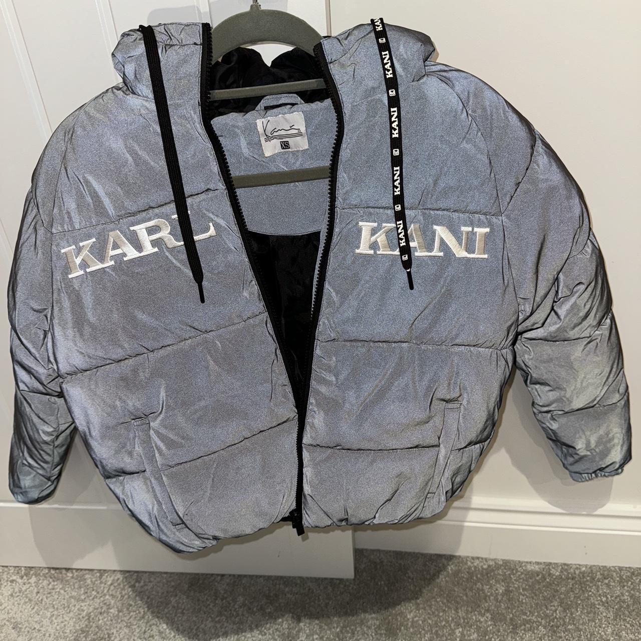 Karl Kani coat Black puffer coat reflective