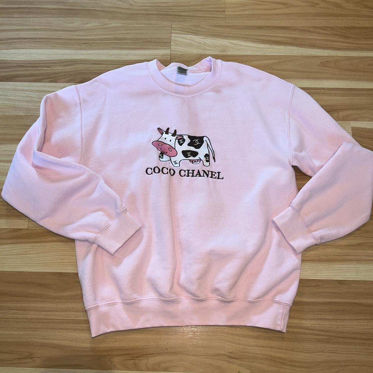 Coco Chanel Logo Pink Womens Shirt 