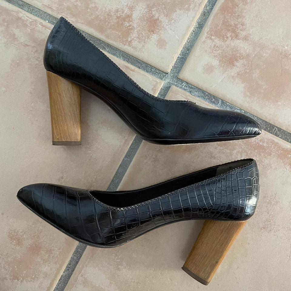 Ysl best sale block heel