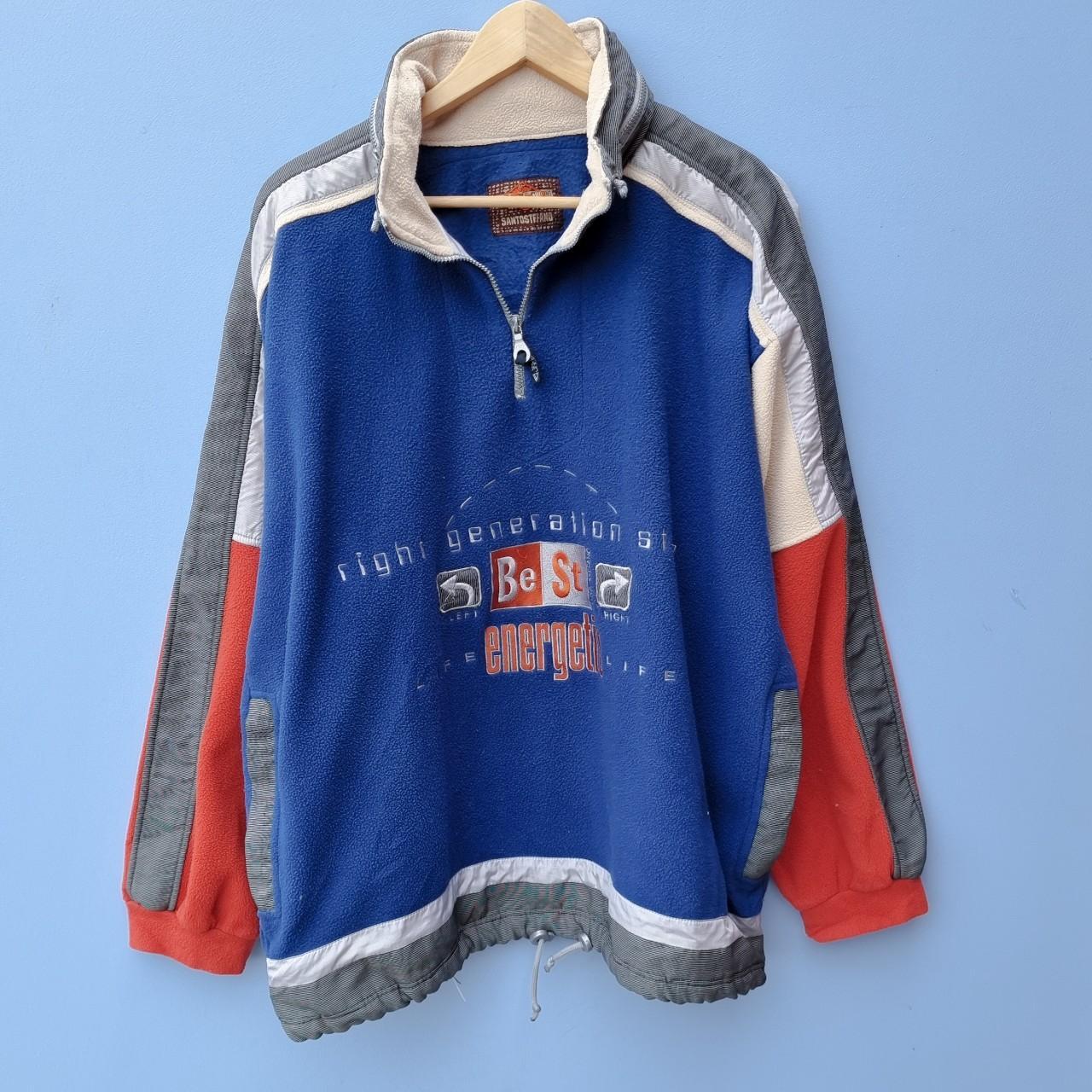 Vintage Abstract Oversized Fleece Size Mens... Depop