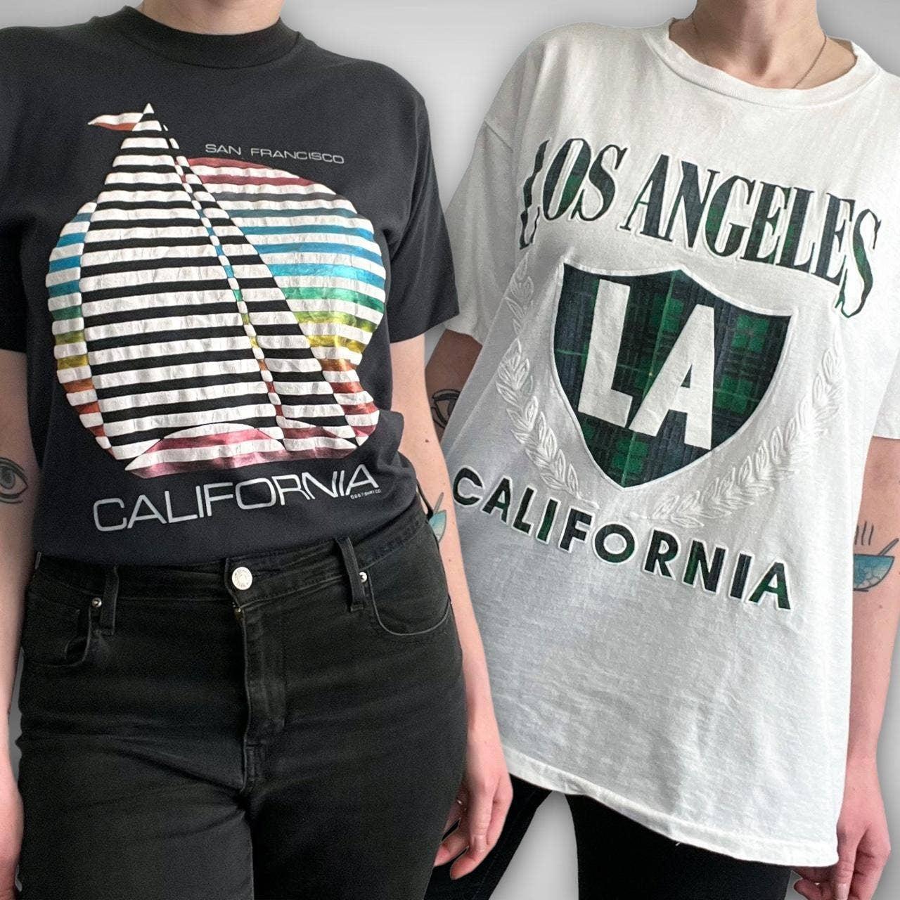 Womens Los Angeles California T Shirt LA Tee