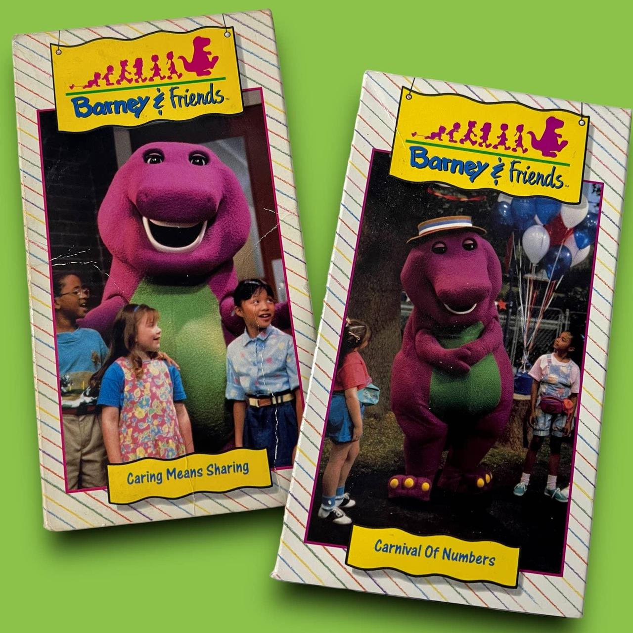 Barney VHS Tape - Set of 2 Barney & Friends... - Depop