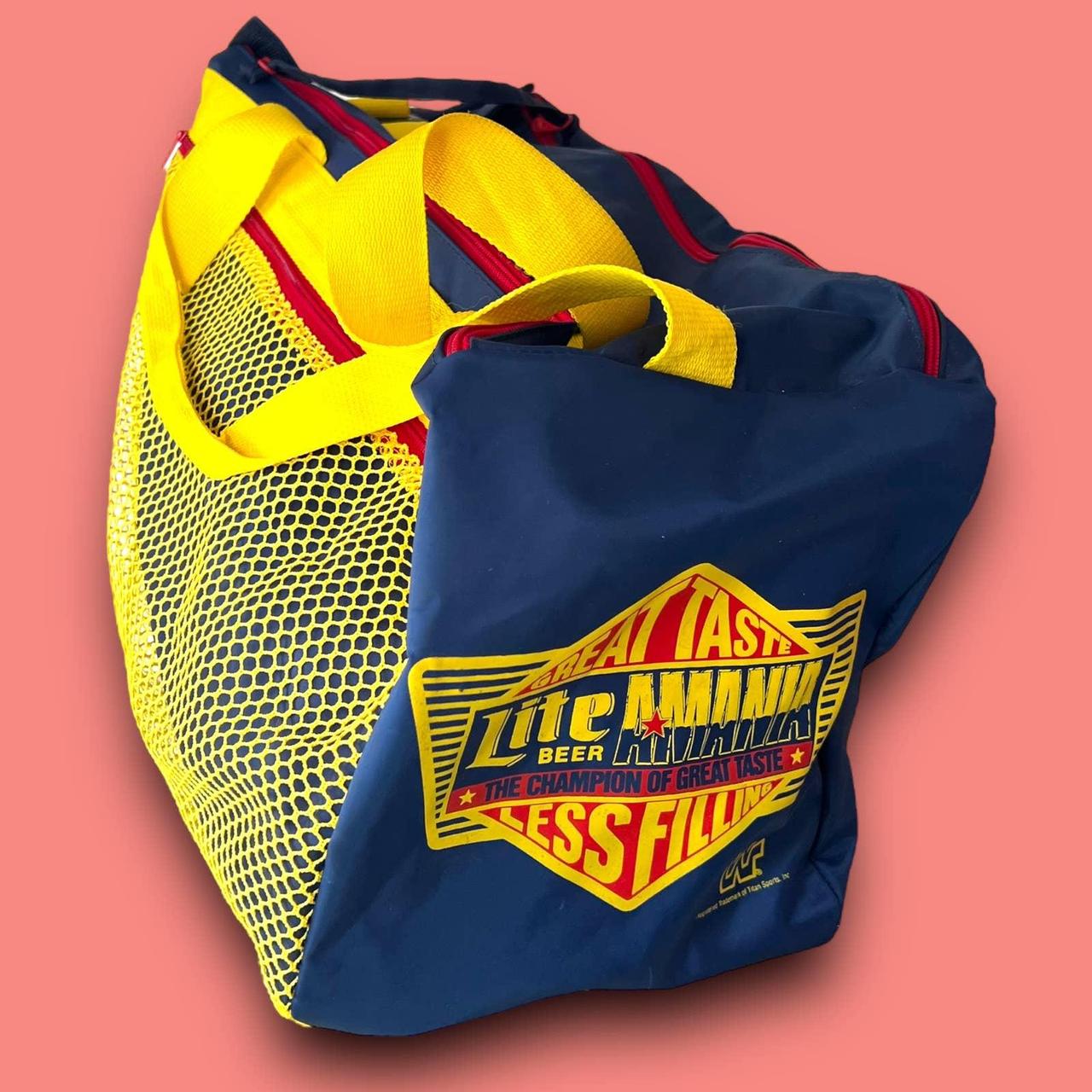 WWF Wrestling Duffel Bag Vintage Miller Lite Promo... Depop