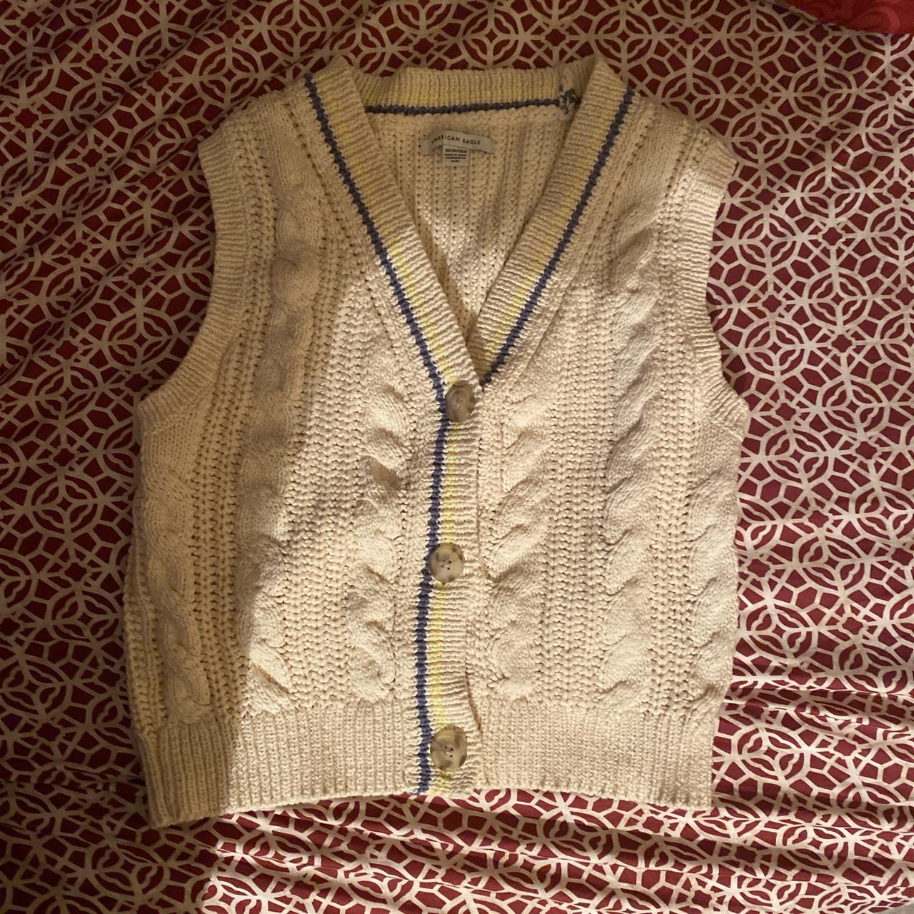 Crochet Sweater Vest from American Eagle #crochet... - Depop