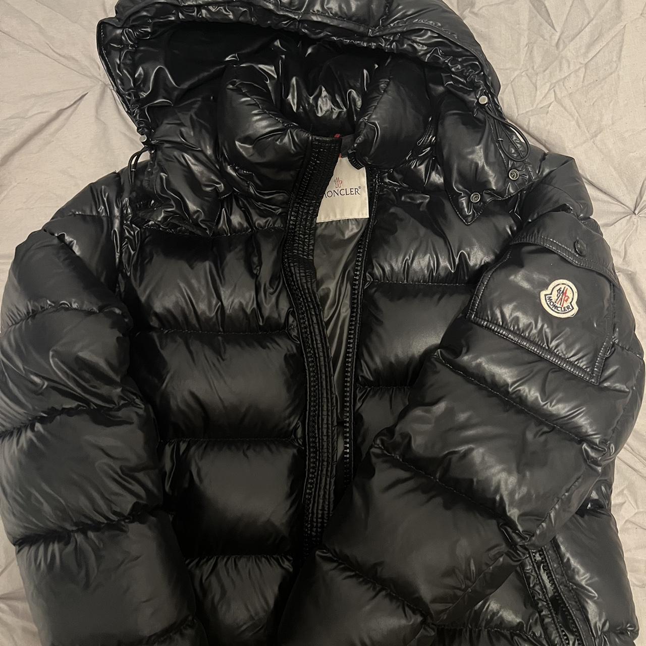 Moncler Maya 100% authentic Size 2 which is a... - Depop