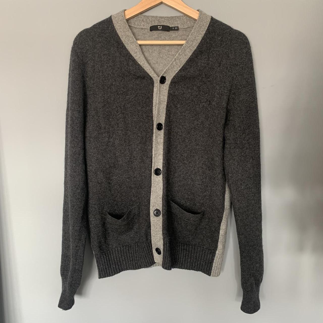 UNIQLO Men's Grey Cardigan | Depop