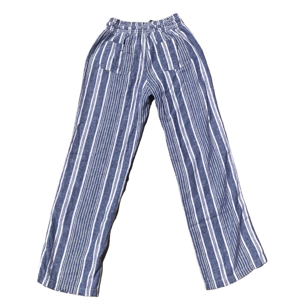 American Heritage Textiles Women's Blue and White Trousers (3)