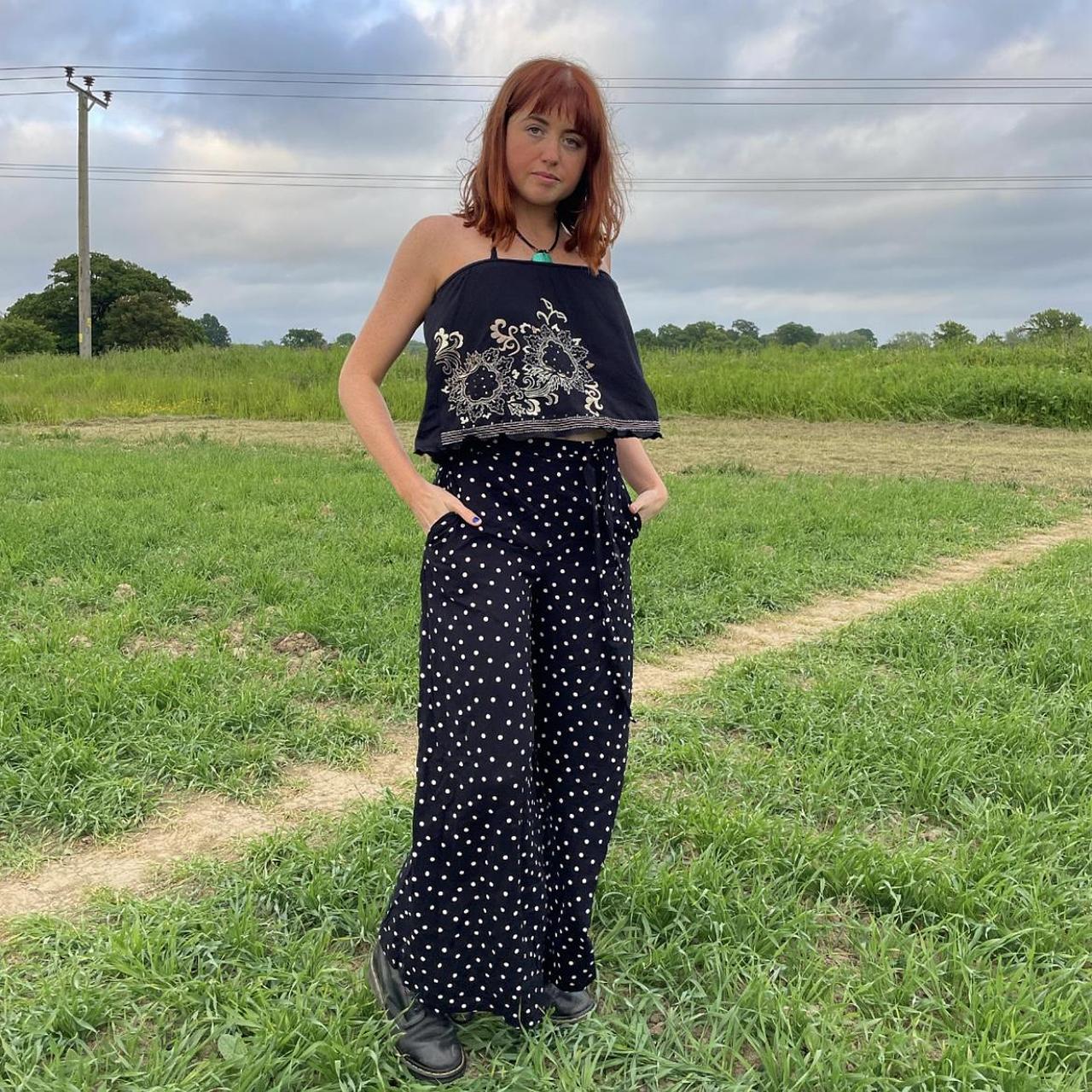 H M Spotty Flares shown On 5 5 Size 8 button Depop h-m-spotty-flares-shown-on-5-5-size-8-button-depop