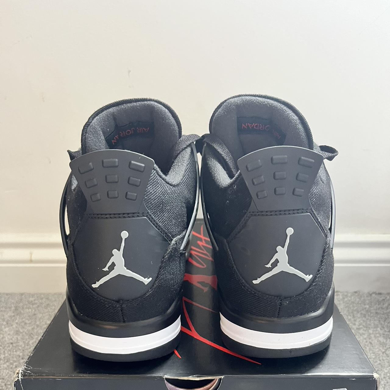 AIR JORDAN 4 RETRO SE BLACK CANVAS Brand... - Depop