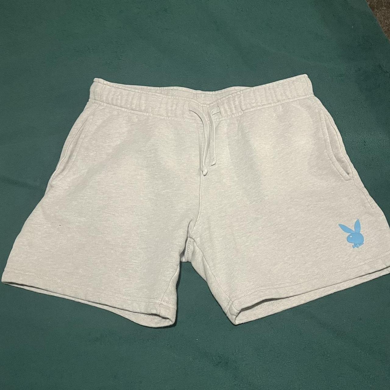 New grey/white playboy hotsell shorts