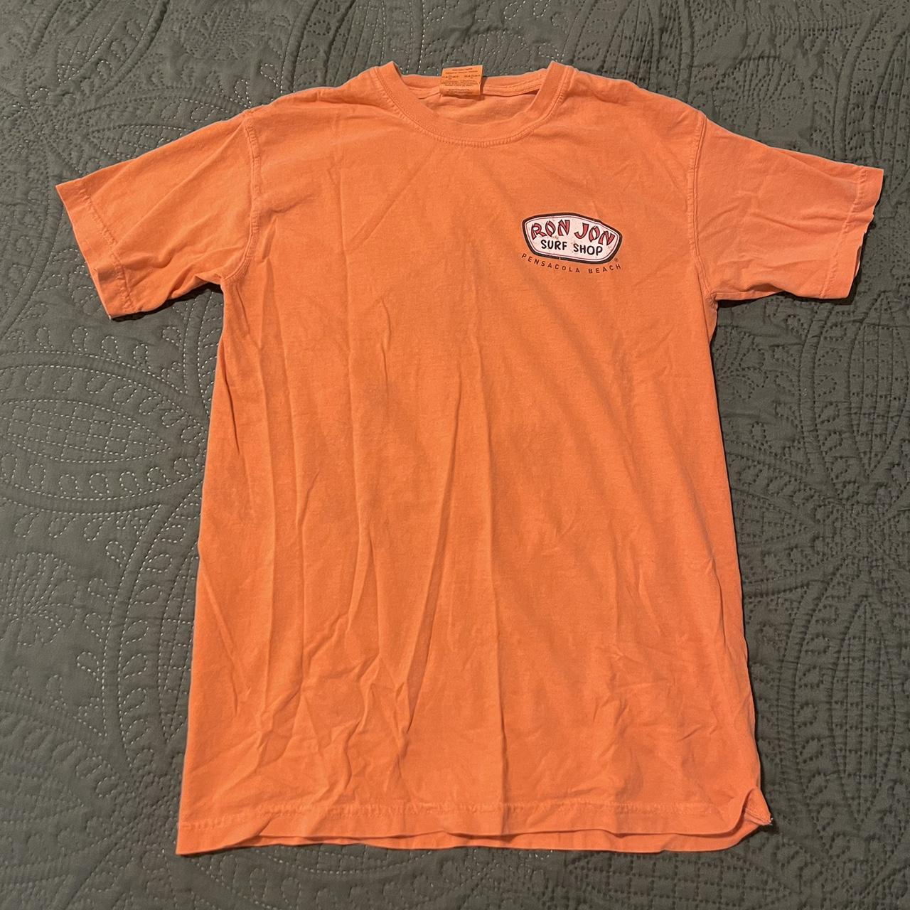 Men's Orange and Red T-shirt | Depop