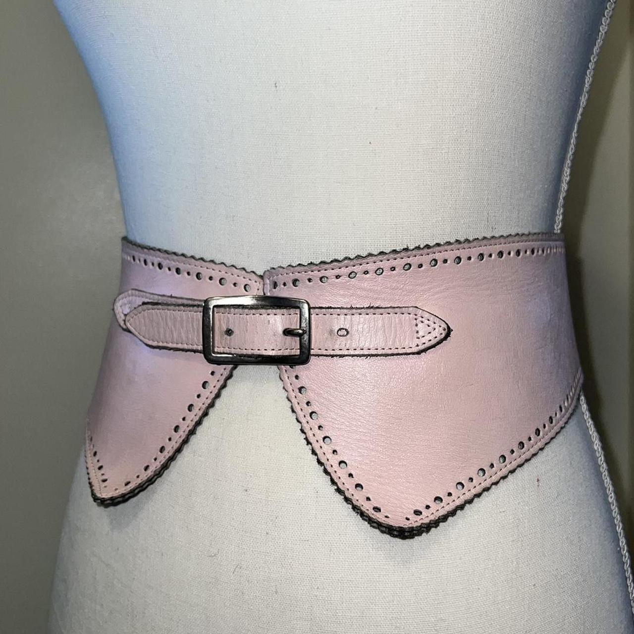 Pink Leather Belt (Small) – Casablanca Paris