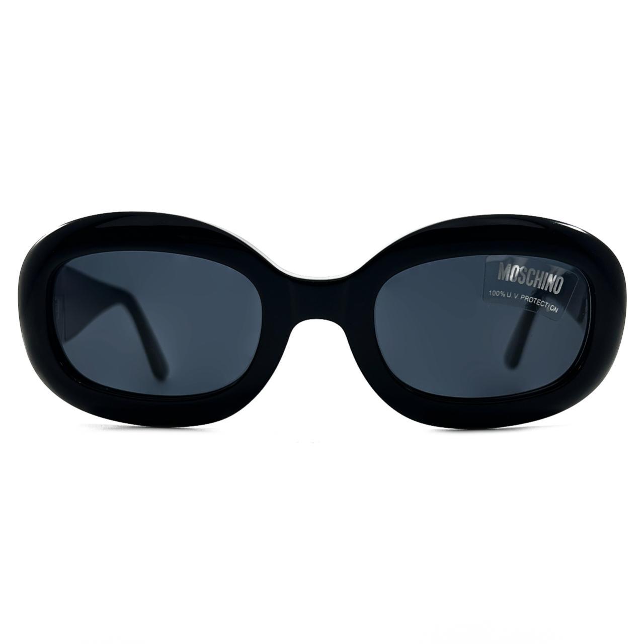Moschino Women's Black Sunglasses | Depop