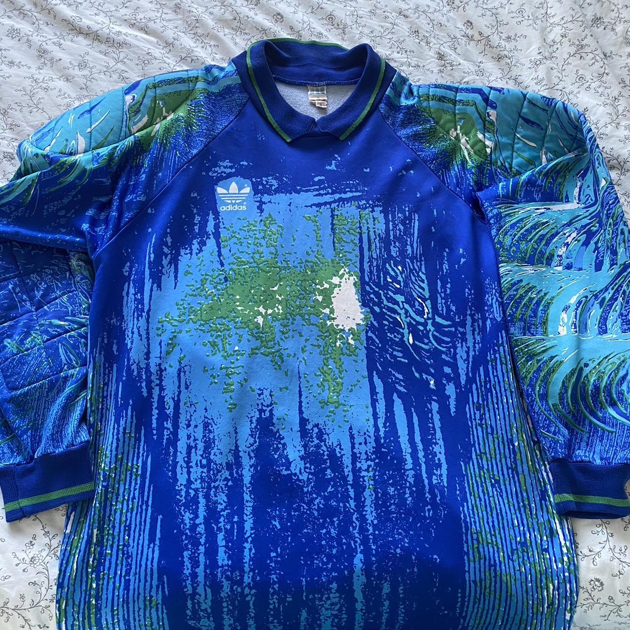 Adidas 90s goalkeeper jersey Size XL, very good... - Depop