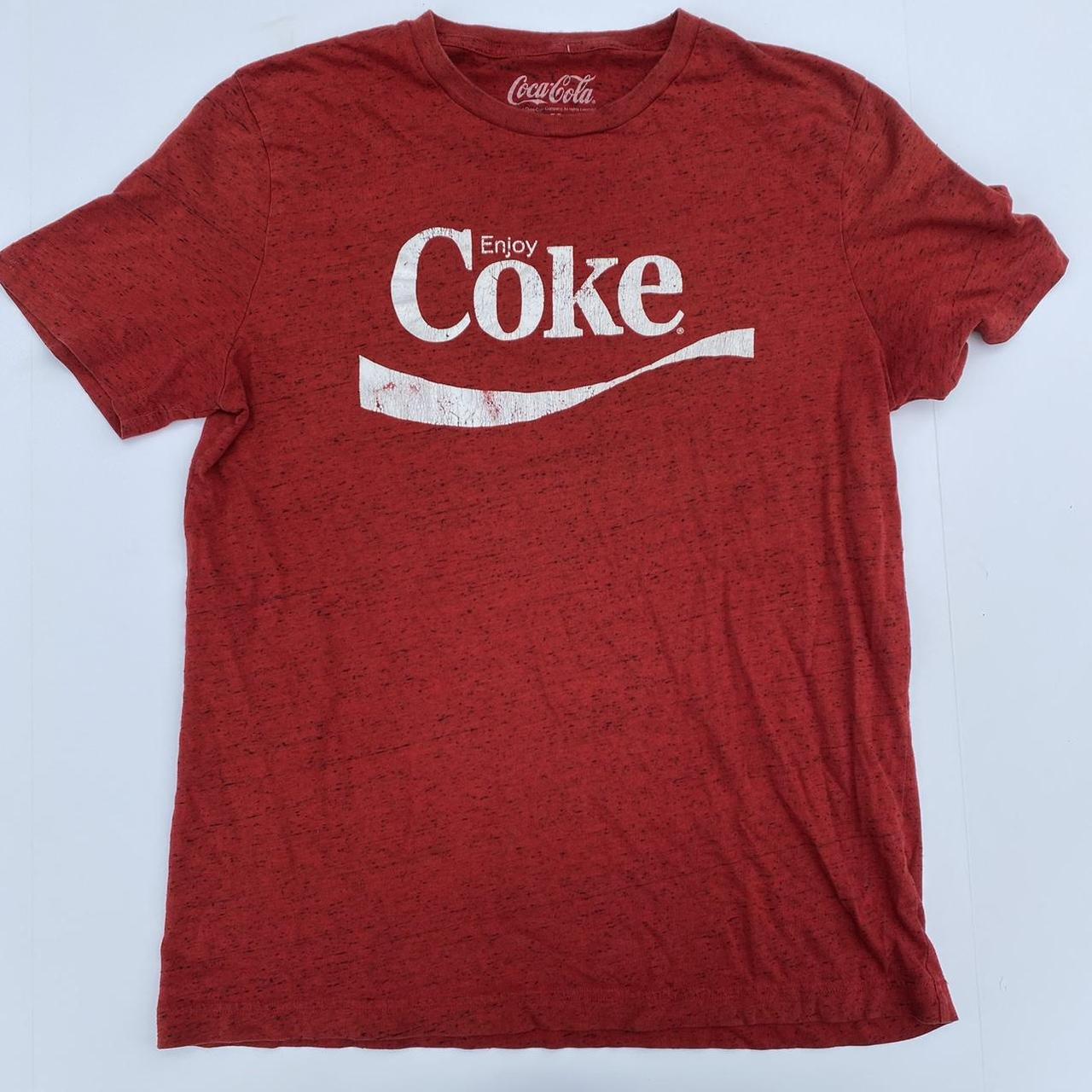 Vintage style red Coca Cola “enjoy coke” graphic... - Depop