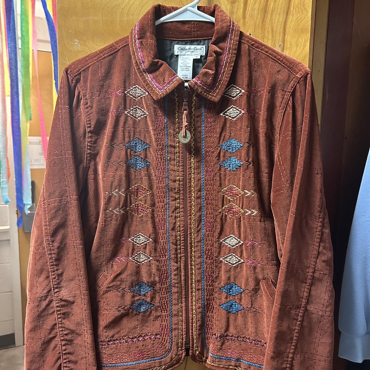 Coldwater creek 2025 embroidered jacket