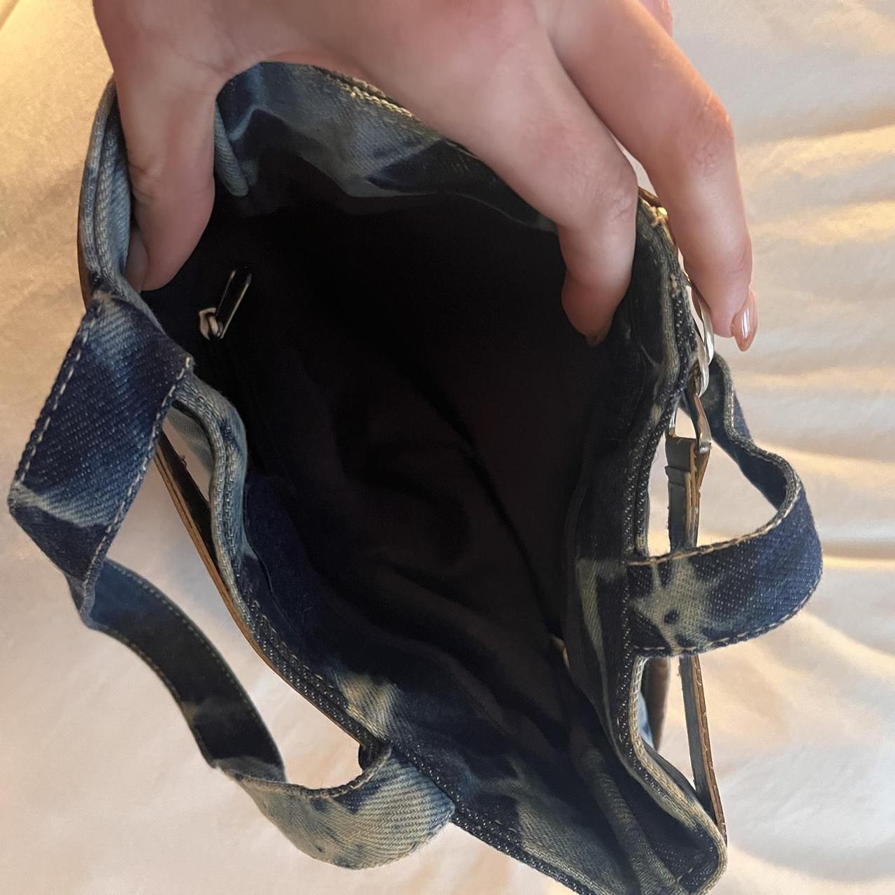 y2k denim acid wash purse🧋 💋 measures 11 x... Depop