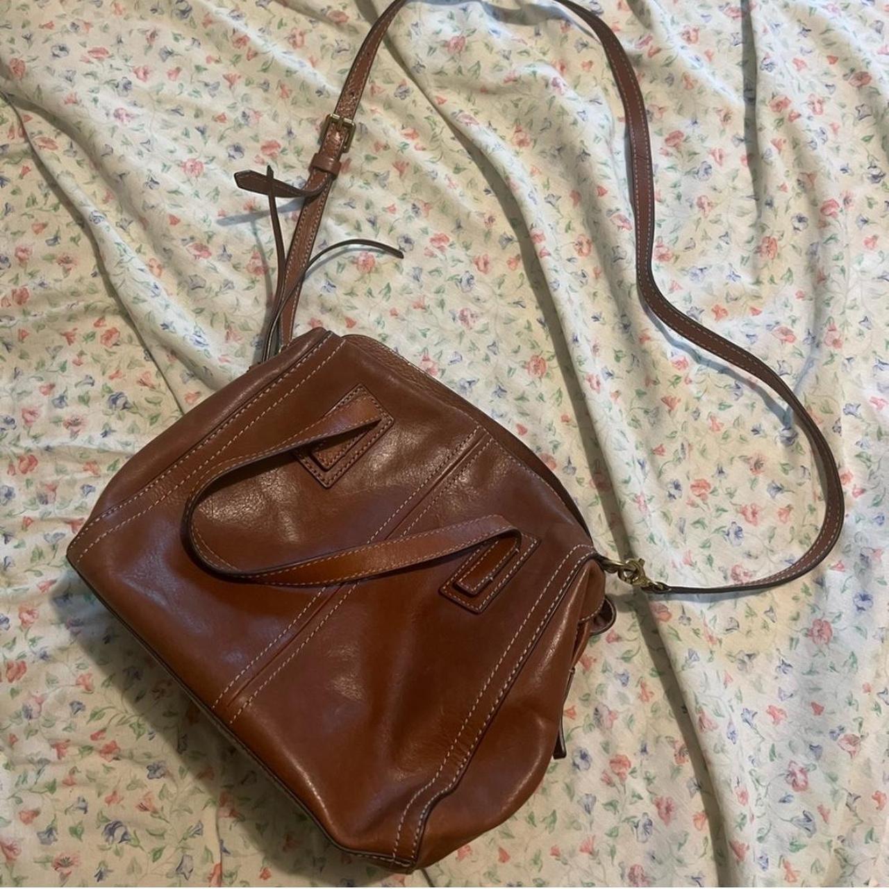 Fossil brown crossbody purse best sale