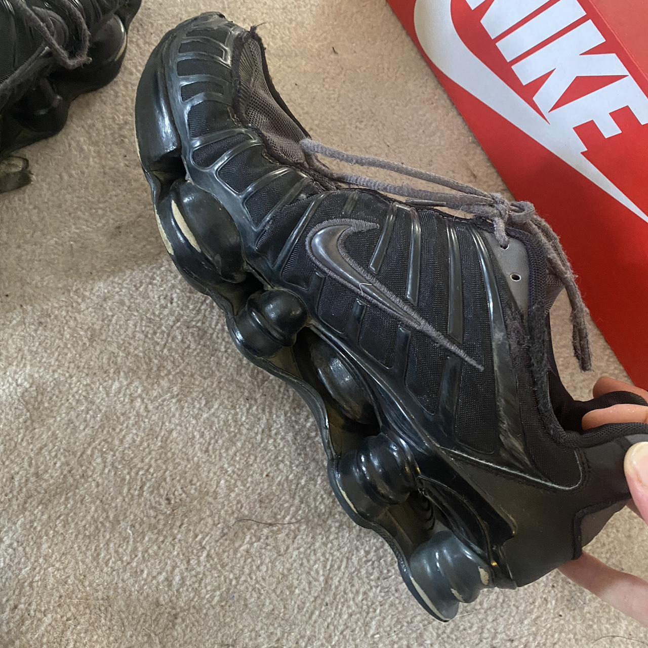 Black and Shadow Grey Nike Shox 🖤 i just recently... - Depop