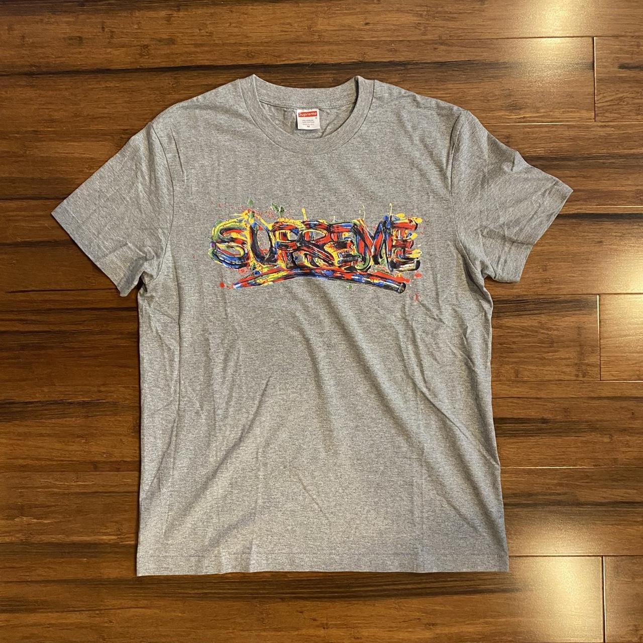 Supreme 2020 Paint Logo T-Shirt •Size medium •Like... - Depop