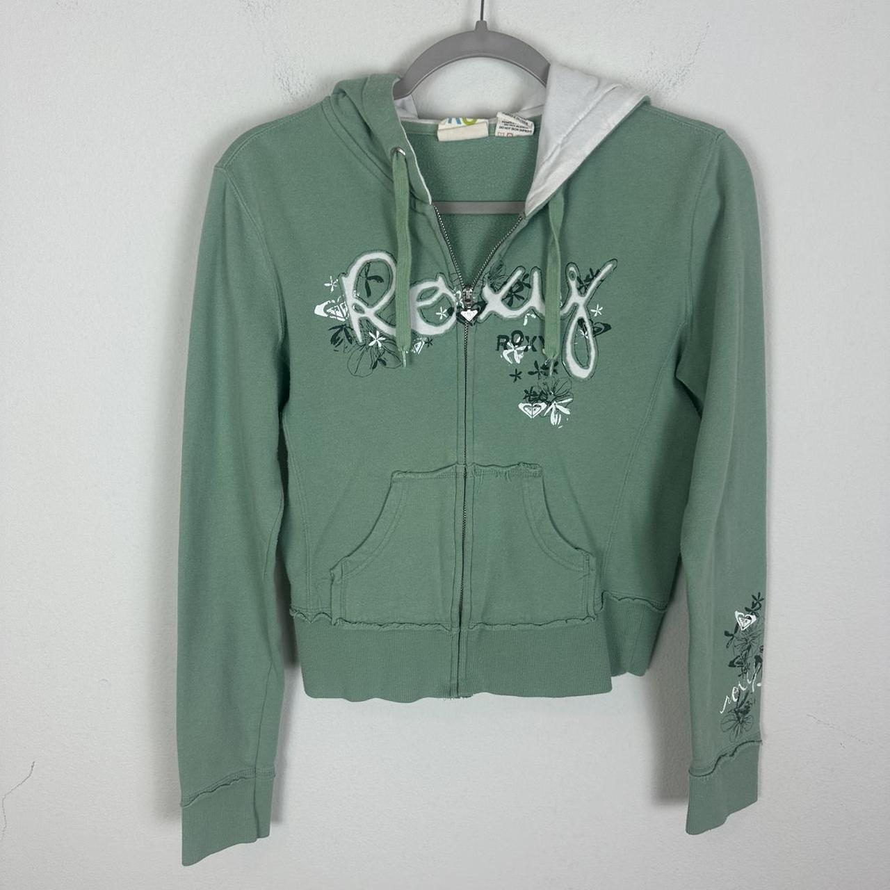 Vintage early 2000s Y2K Roxy full zip hooded | Depop