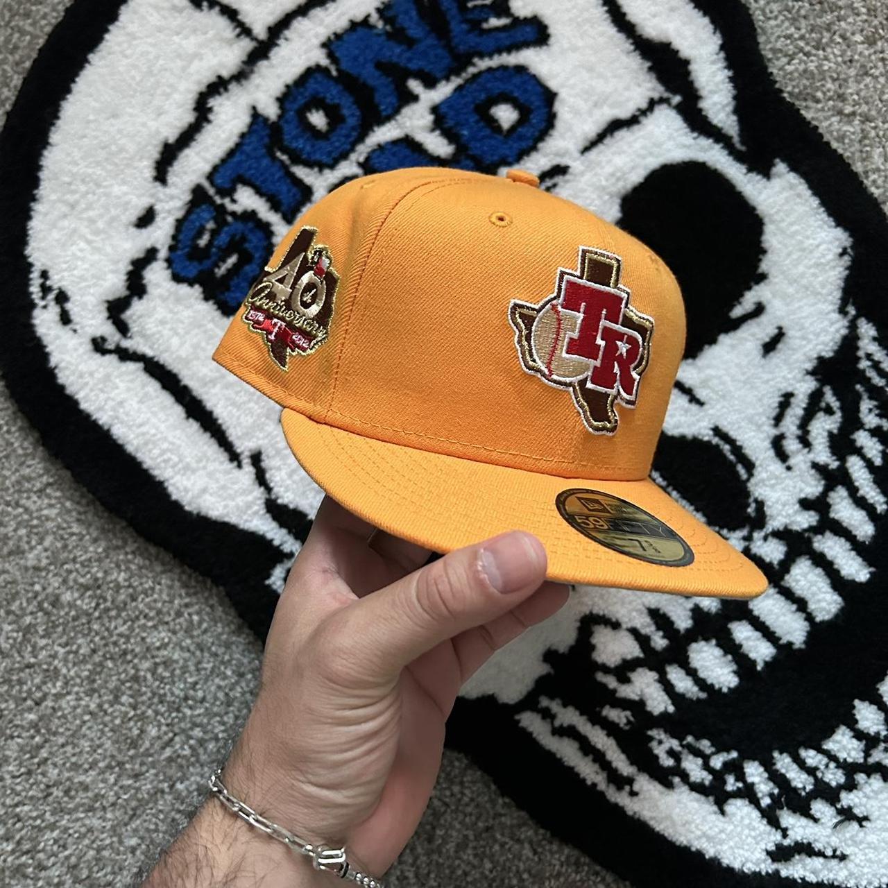 Hat Club Exclusive Campfire Texas Rangers Size 7 - Depop