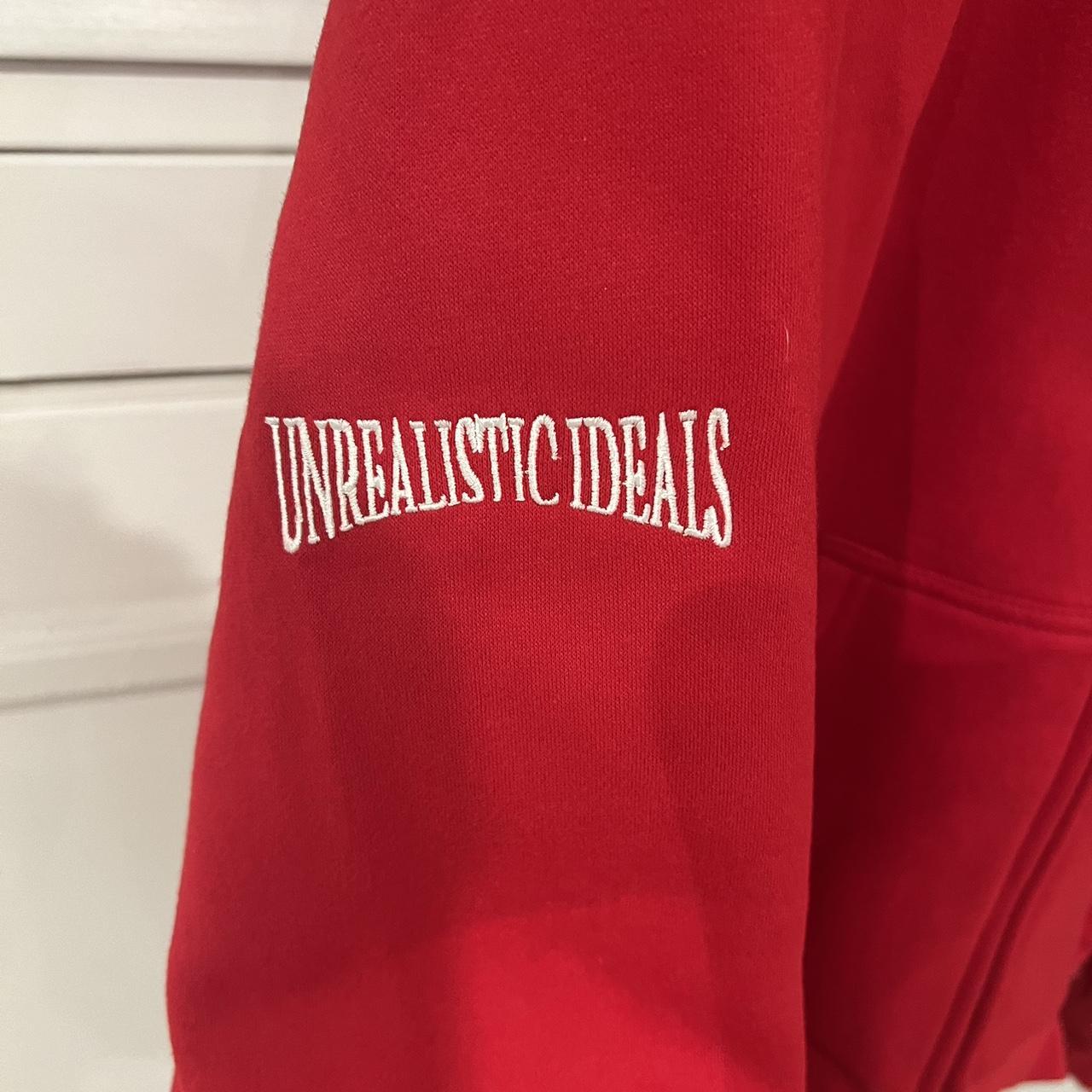 トップス named UNREALISTIC IDEALS ZIP HOODIE RED Never Pay Full Price for Unrealistic Ideals Zip Hoodie Red