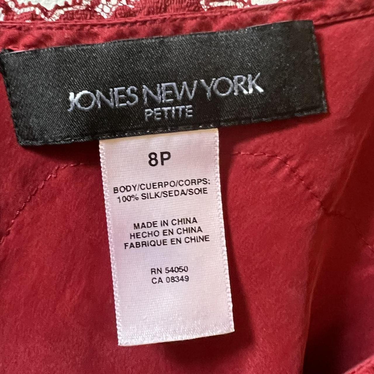 jones new york gorgeous red top size 8p fits like a... - Depop